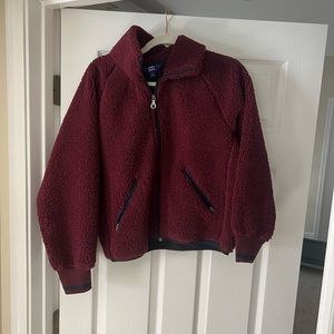 Maroon Sherpa Jacket